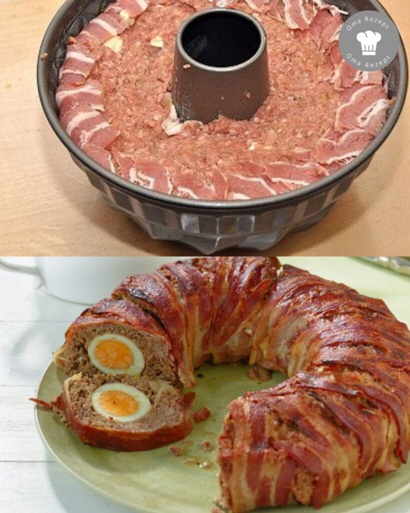 Herzhafter Hackbraten mit Überraschung: Ein Rezept für die ganze ...